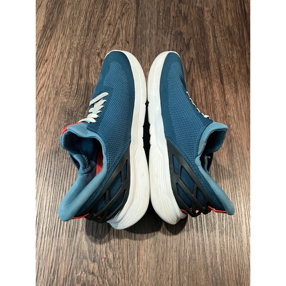 Kizik Lima Deep Sea Blue Hands Free Slip On Sneakers Mens 5.5 Womens 7 F.A.S.T.